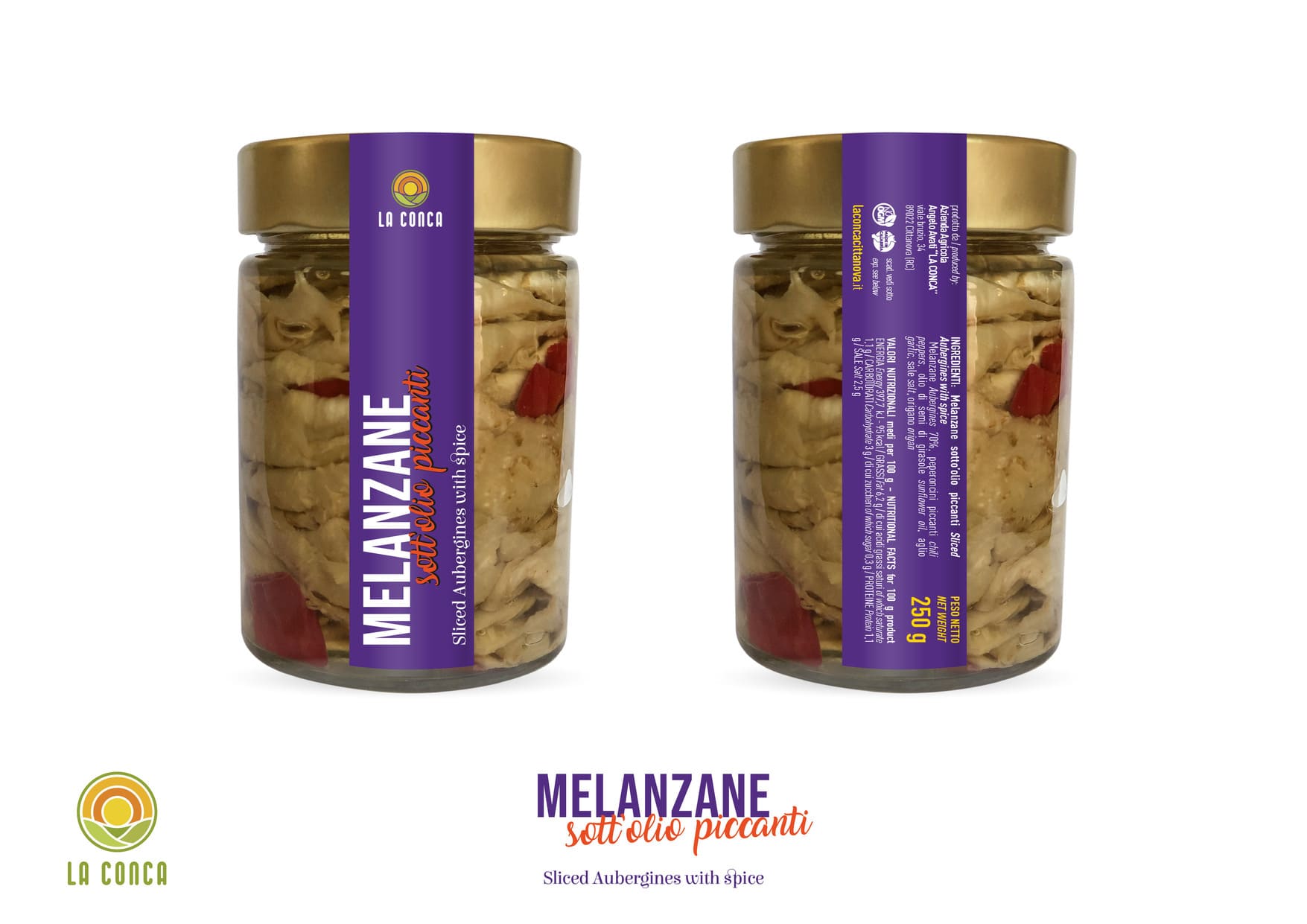 Melanzane a fette sott’olio piccanti